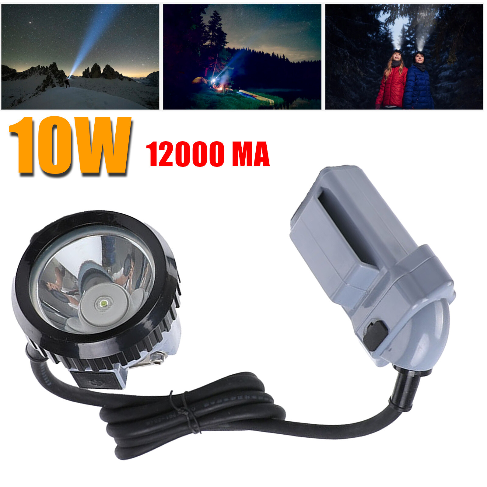 Led Mining Lamp Safety Headlight Coon Hunting Light Rechargeable Mining Lights