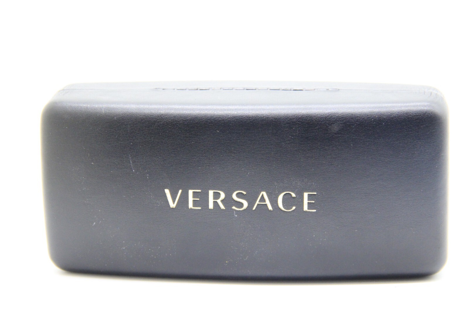 VERSACE AUTHENTIC EYEGLASSES GLASSES OPTICAL LARGE BLACK HARD CLAMSHELL CLOTH
