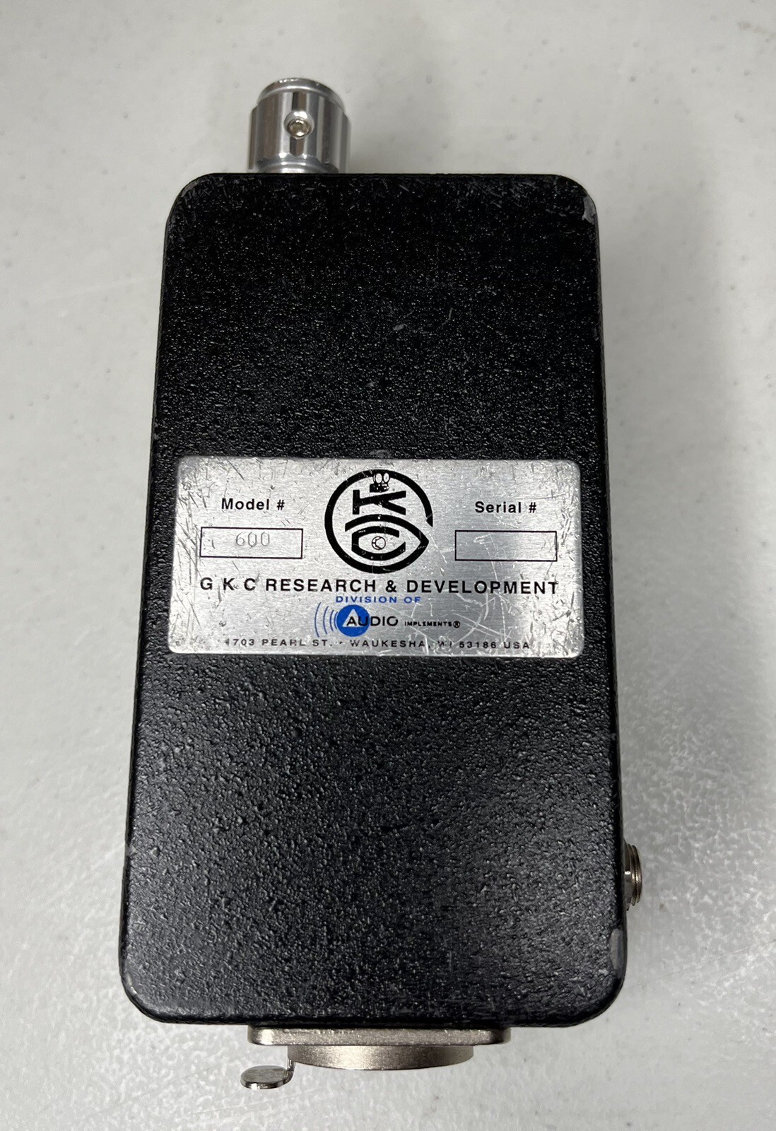 GKC Research & Development MODEL 600 Monitor Amplifier