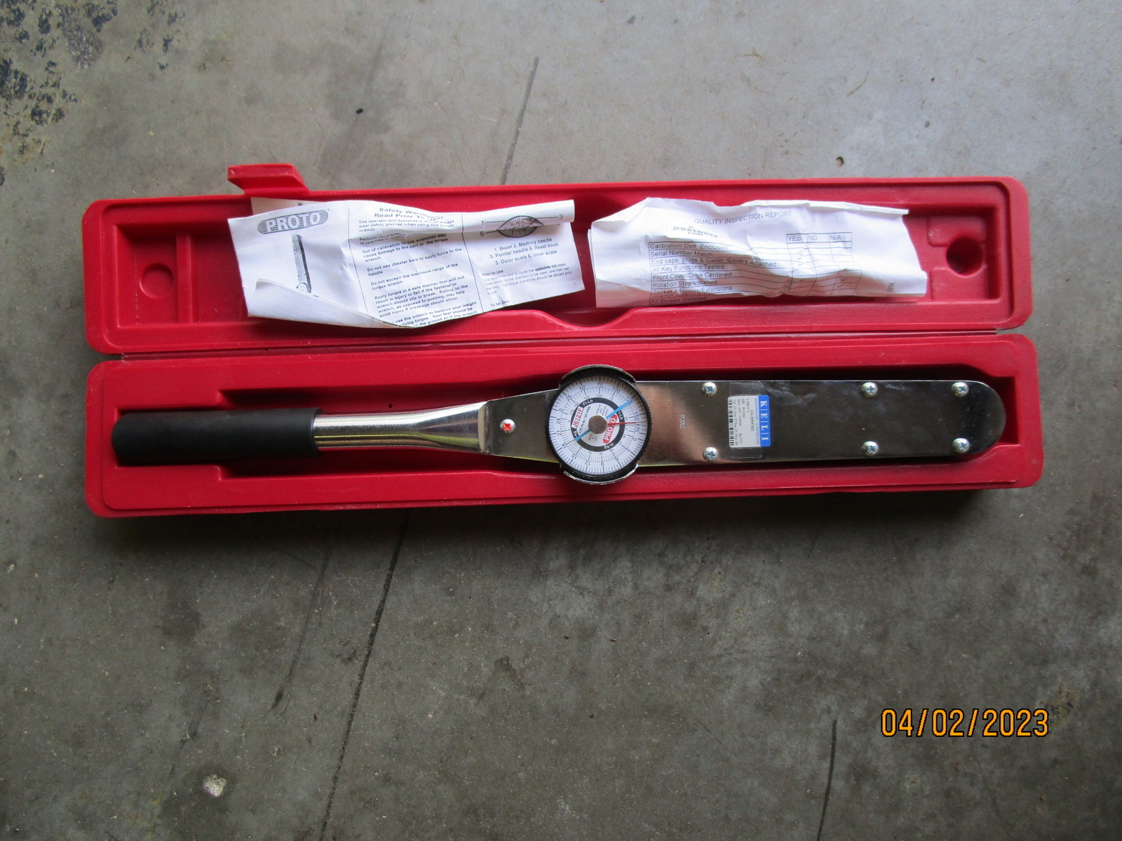 Proto Tools J6121F Torque Wrench 0-175 Lbs New