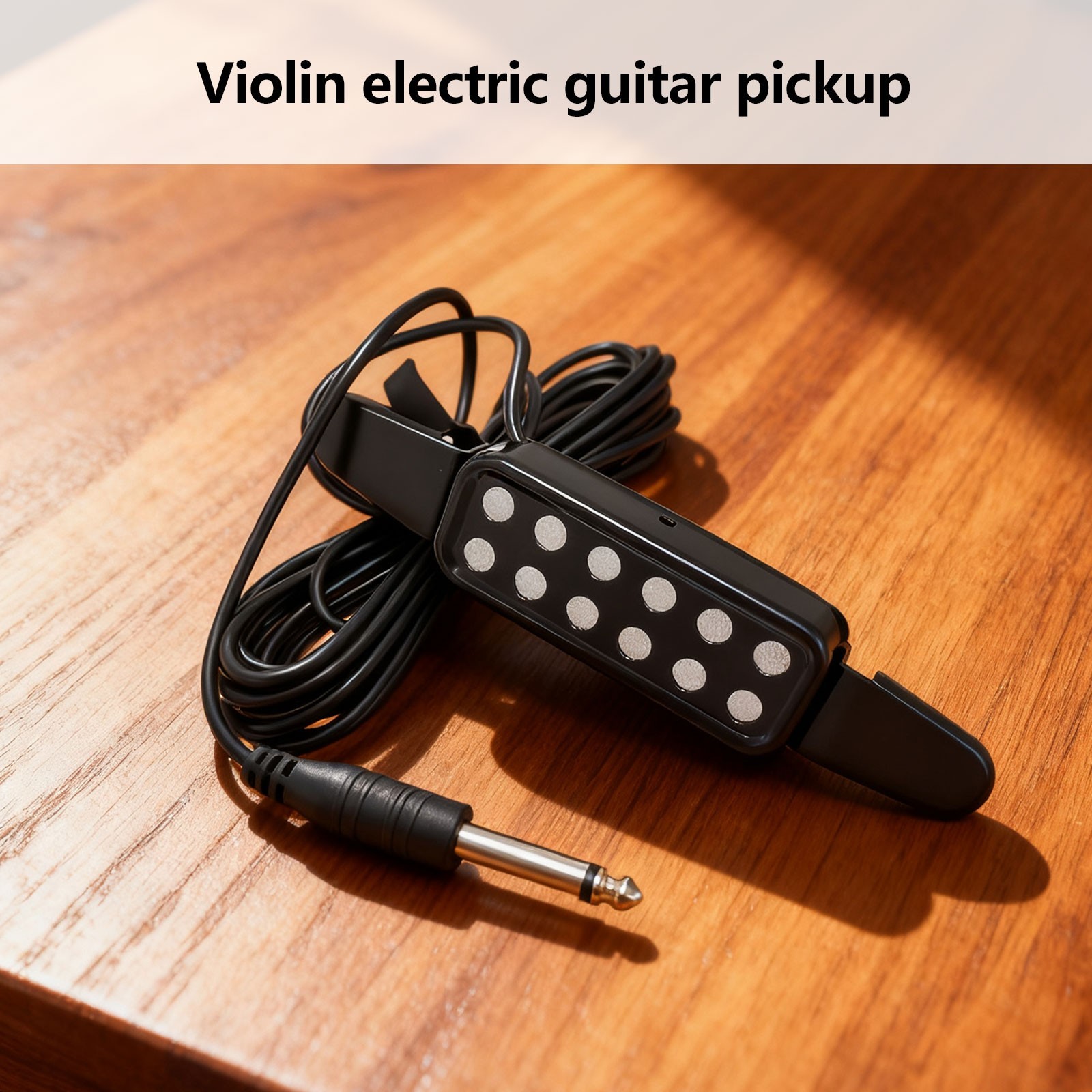 12 Hole 1/4" Clip-on Acoustic Electric Guitar Pickup Audio Transducer AmplifieRI