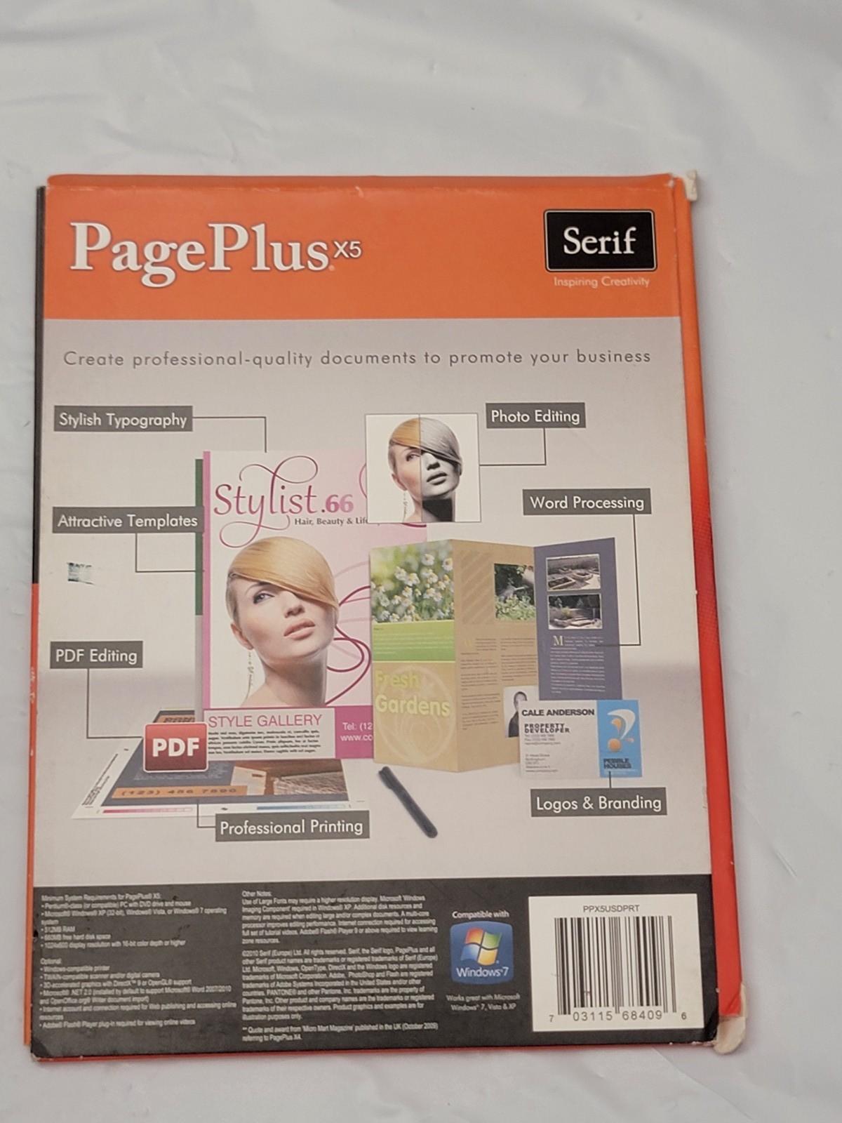 Serif PagePlus X5 Professional Desktop Publishing Software Boxed