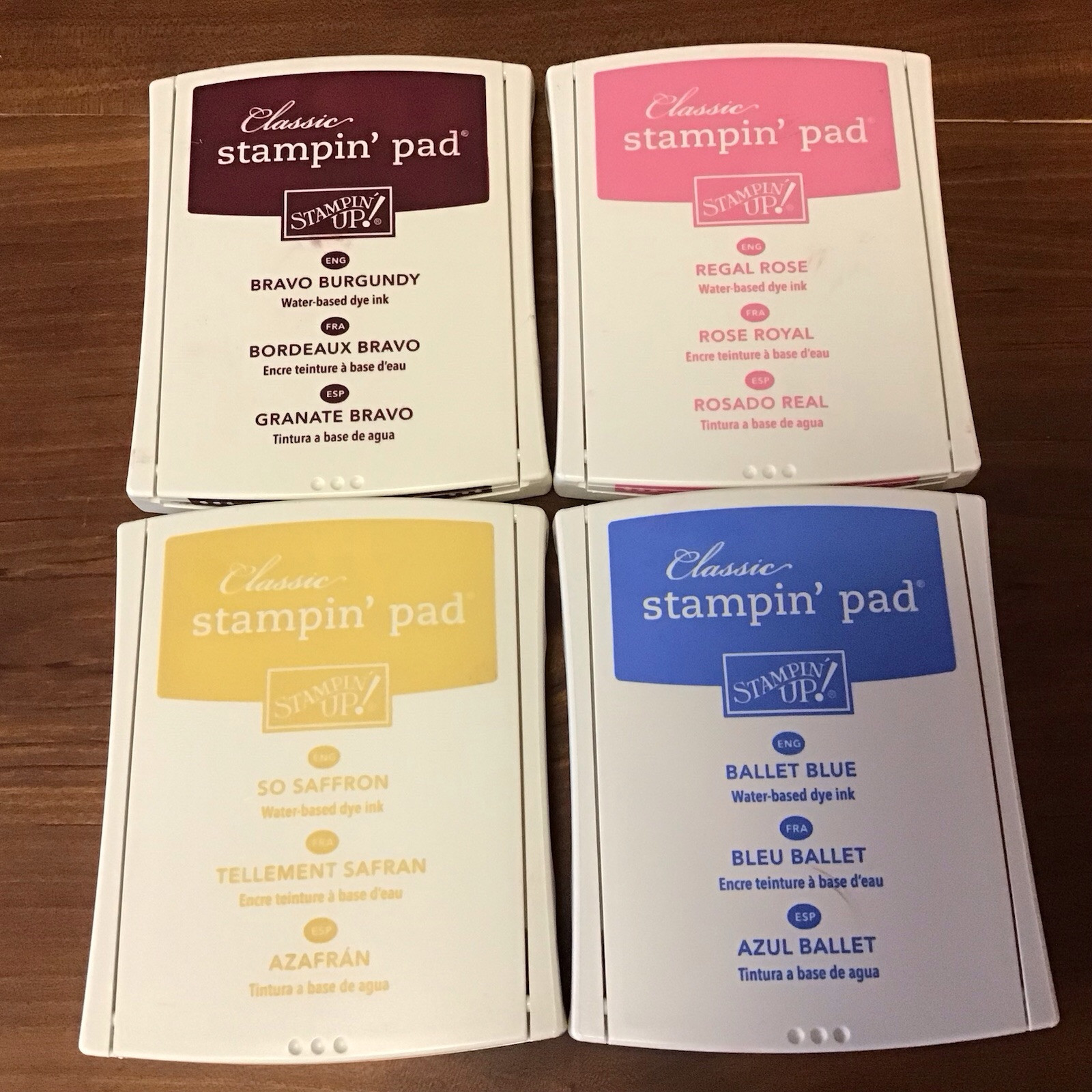 Stampin' Up Classic Ink Pads Lot Of 4 Gently Used.