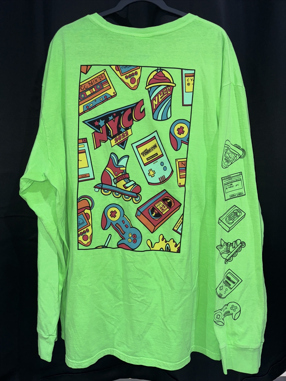 3XL New York Comic Con 2022 Exclusive 90s Long Sleeve Gamboy VHS NWT SHIRT