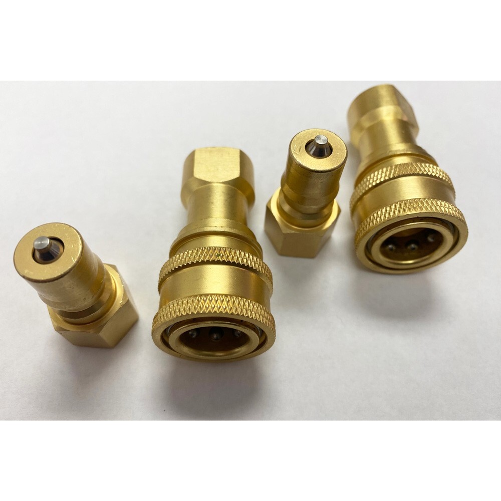Carpet Cleaning QD 325695354465, Portable 1/4 Inch Coupler 2 Sets, Brass Import,