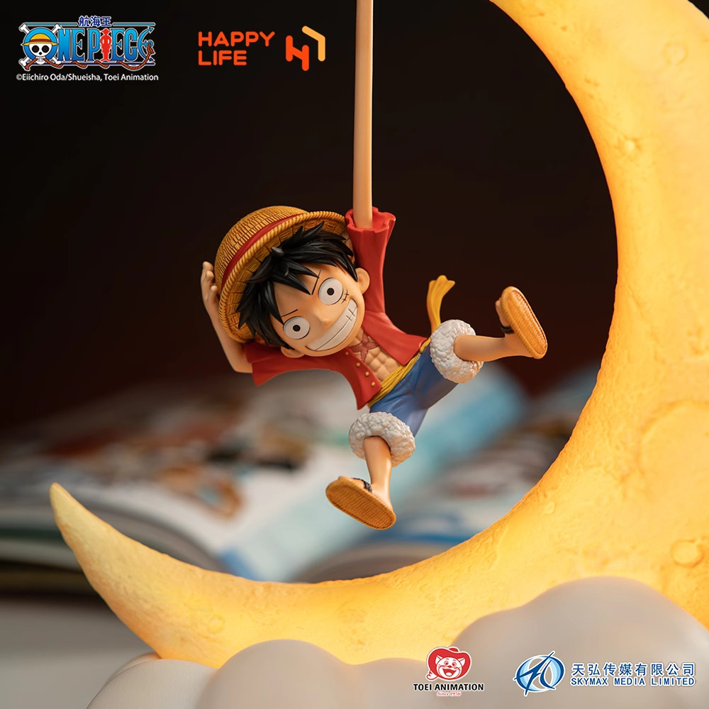 ONE PIECE Official Luffy Night Light Sensor Control Table LED Lamp Doll Toy Gift