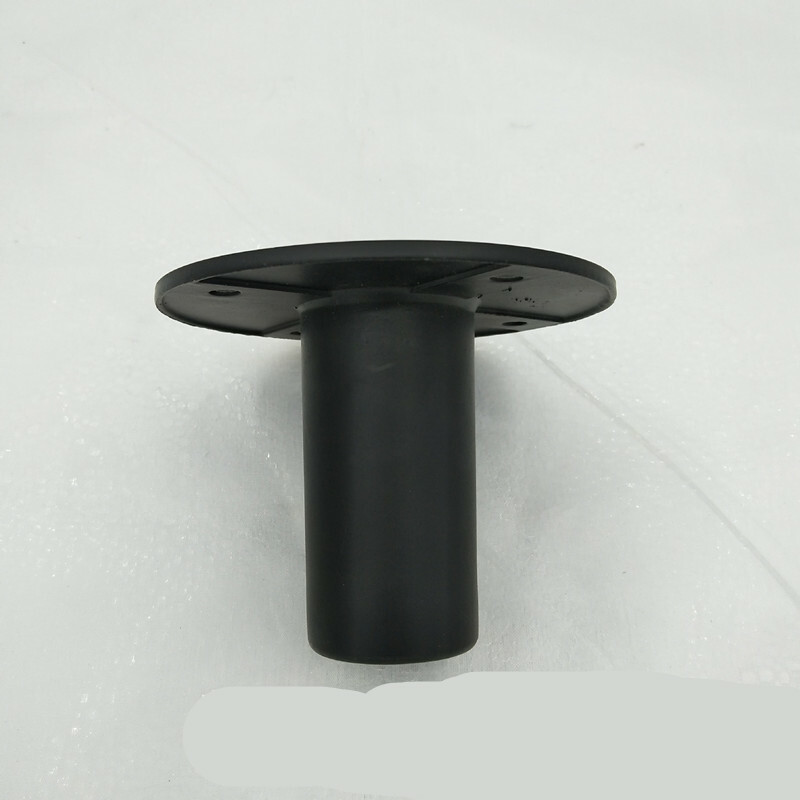 84mm Height Black Metal Circle Speaker Stand Top Hat Pole Mounting Accessory