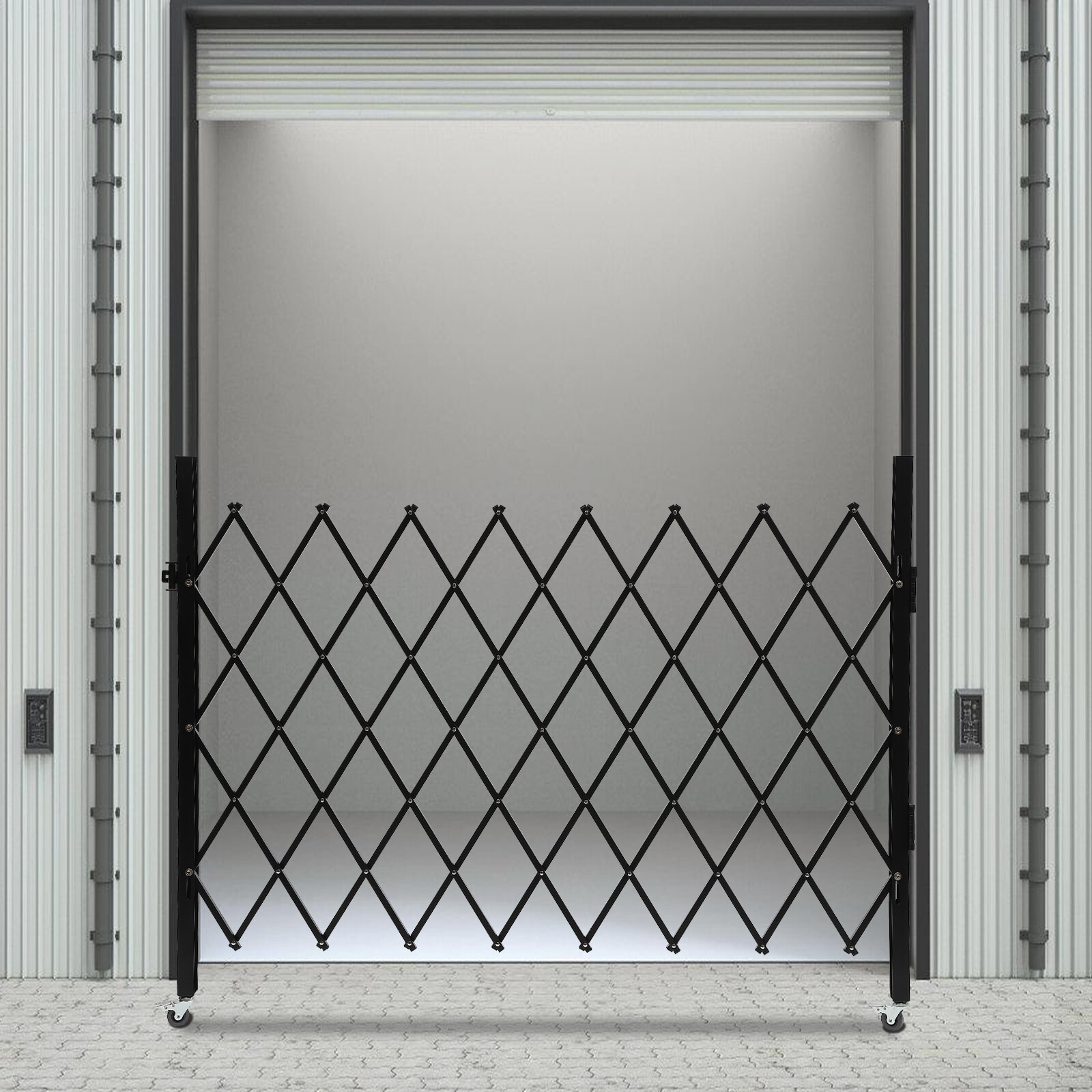 Folding Single Folding Security Gate Door Flexible Expanding Security Gate