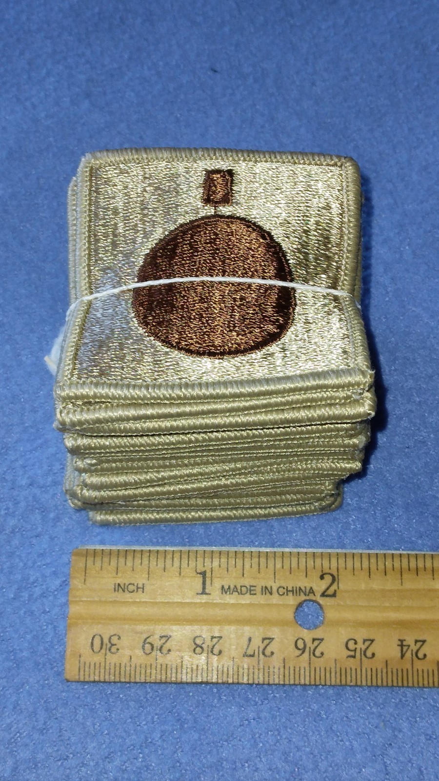 BUNDLE OF 20  - DESERT  101st DIVARTY  2 BY 2  INCH HELMET PATCHES - NEW