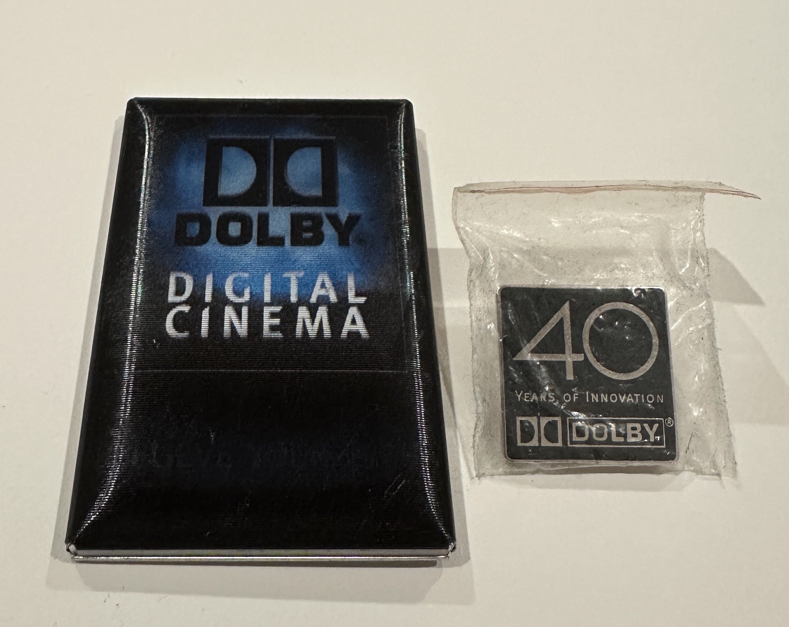 Vtg Dolby Digital Cinema Believe Your Eyes & 40 Years Of Innovation Pin Pins