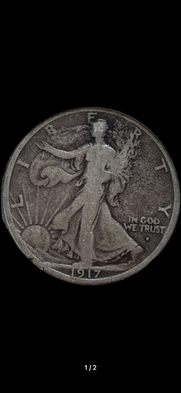 USA Walking Liberty Half Dollar · 1917-D|rv
