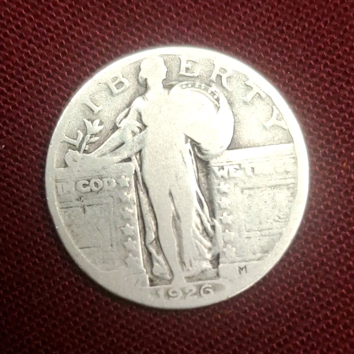 1926 Standing Liberty Quarter 25C Silver Philadelphia Mint KM#164