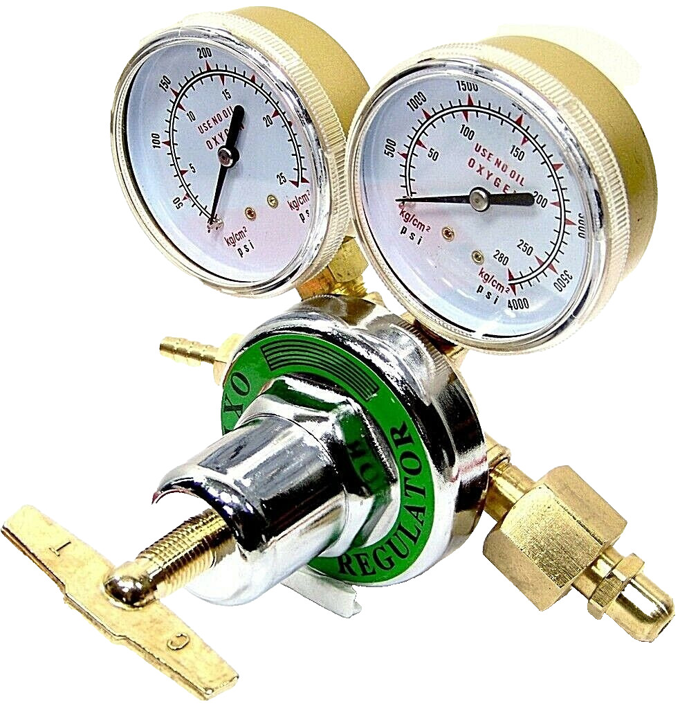 Oxygen Gas Welding Regulator Pressure Gauge Victor Type Solid Brass CGA 540
