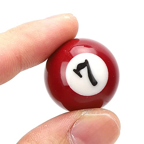 Mini Pool Balls 16Pcs, Smooth Mini Billiard Balls Set Polyester Resin,