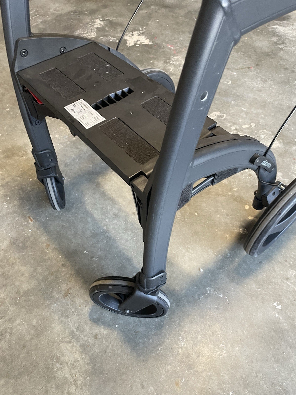 Rollz Motion2 Rollator & Transport Chair in One - Matt Black - Missing Seat Cush
