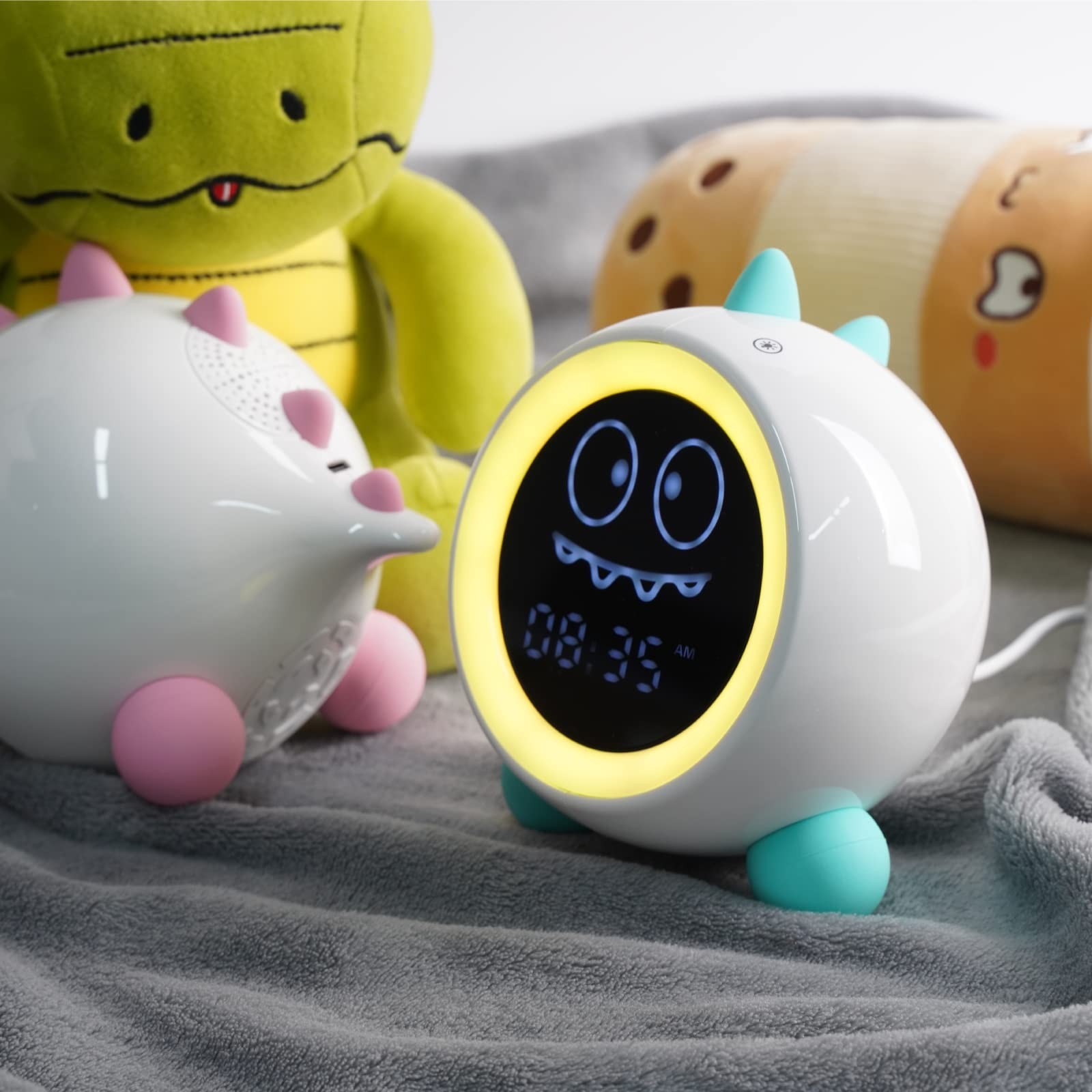 Alarm Clock, Sleep Training Clock with Night Lights, Sound Machine, Time to W...