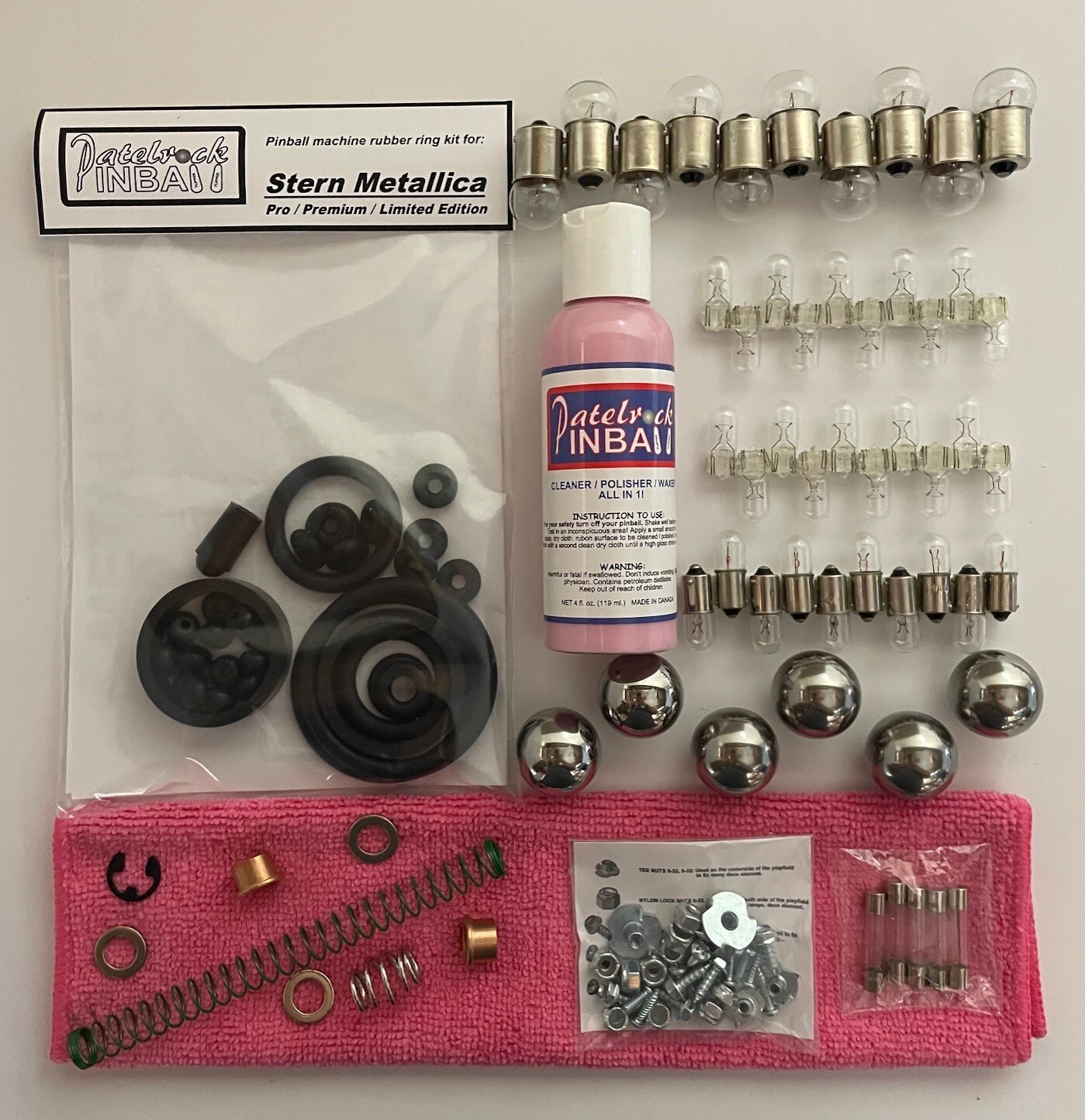 2013 Stern Metallica PRO Pinball Machine Maintenance Tune Up Kit