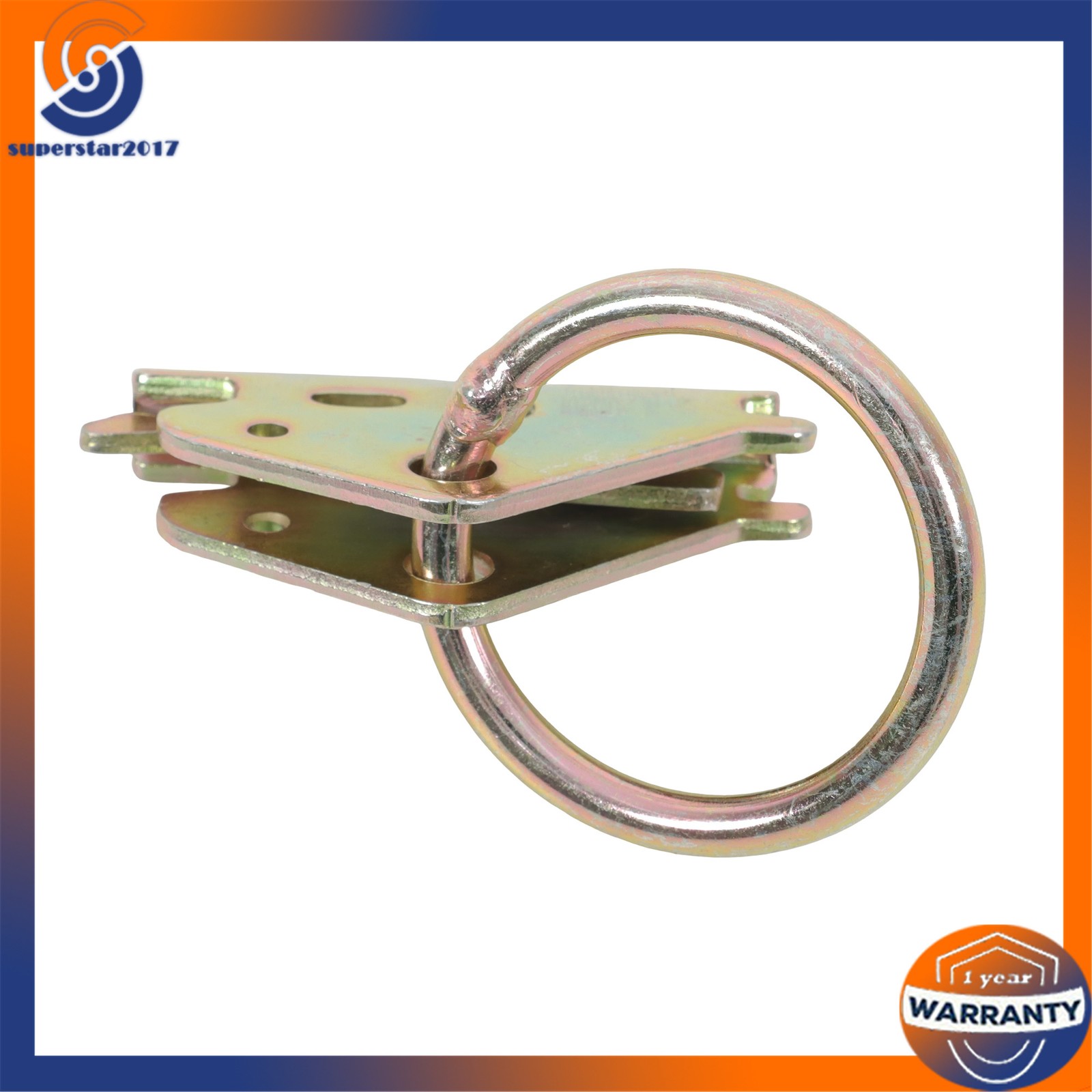 28PCS E-Track Kit 4x 5' Rails 8x Caps Straps O Rings Galvanized Silver