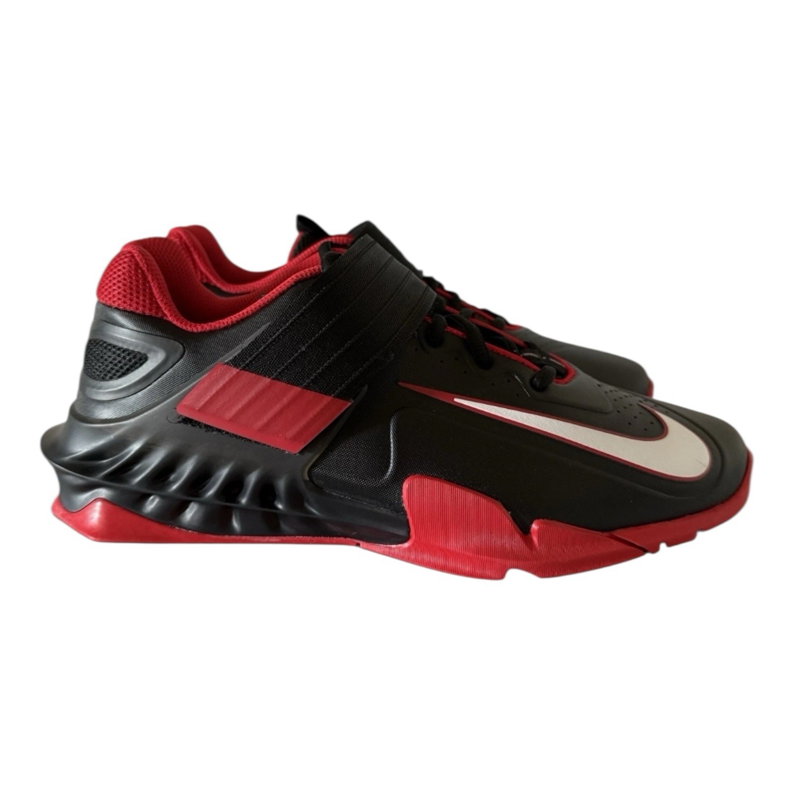 Nike Men’s 10.5 Savaleos Weightlifting Shoes Black/University Red CV5708-002 NEW
