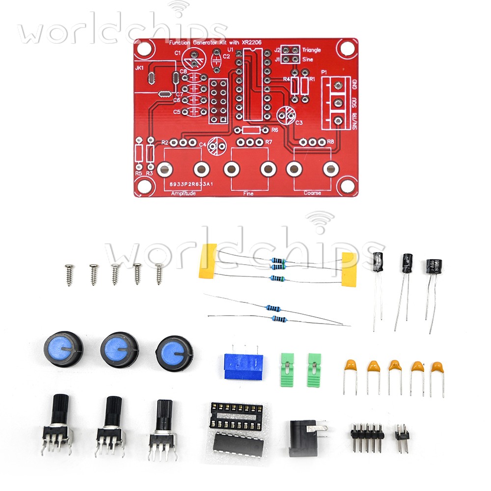 XR2206 Function Signal Generator DIY Kit Sine/Triangle/Square Wave 9-12V DC
