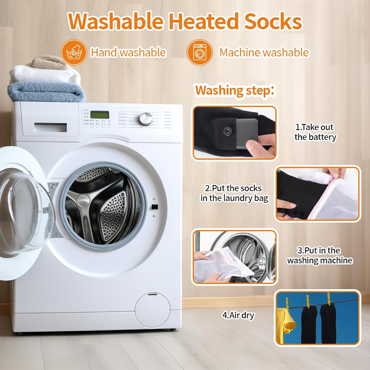 Graciadeco Heated Socks for Men Women, Socks Foot Warmers, Rechargeable Heate...