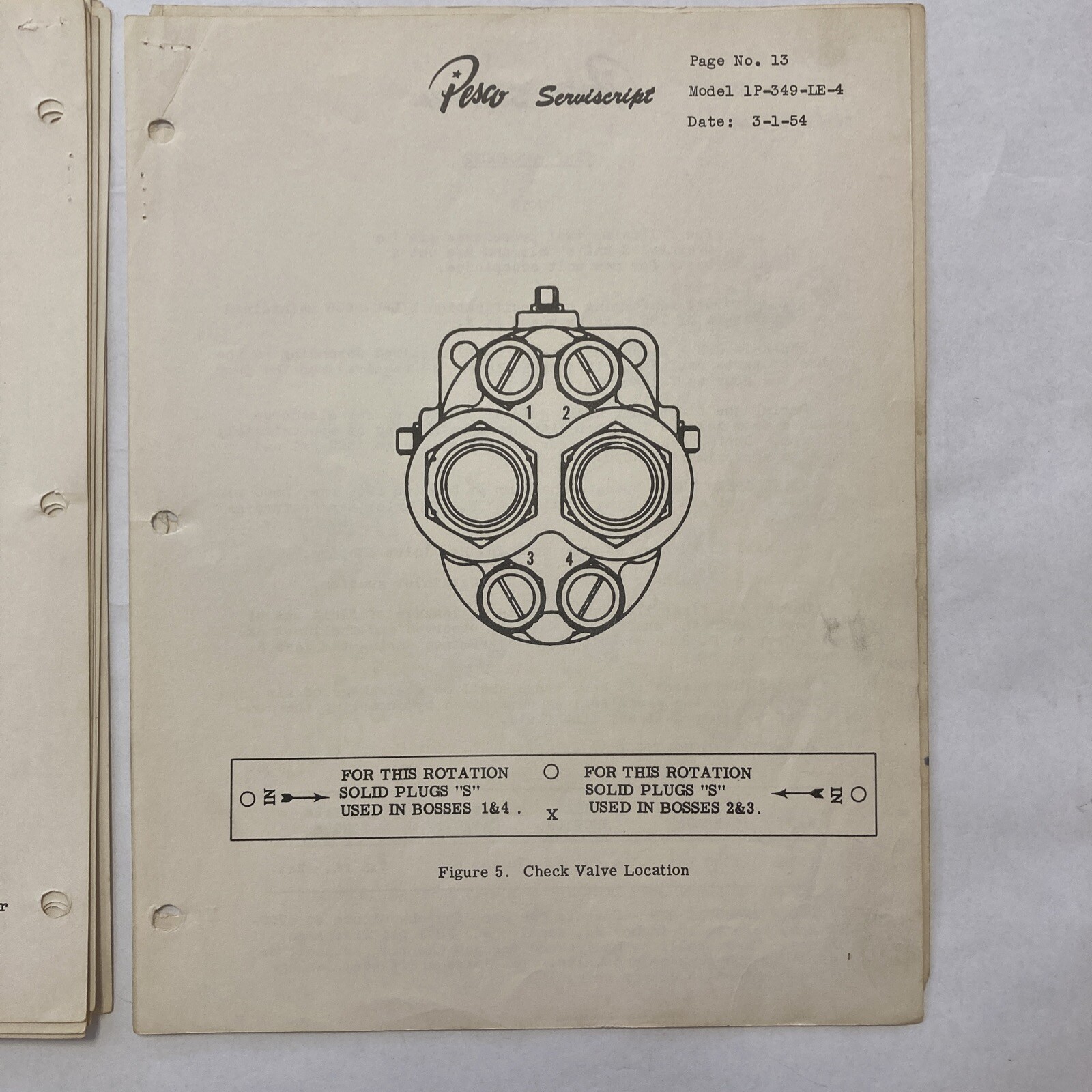 Pesco Serviscript Model 1P-349-LE-4 Series