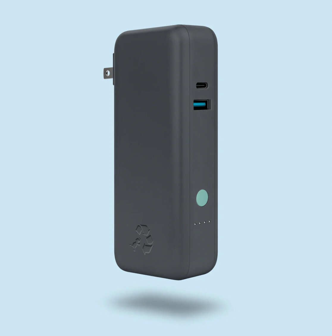 Nimble Wally Pro 10,000mAh Portable Power Bank + Wall Charger - CHARCOAL - USED