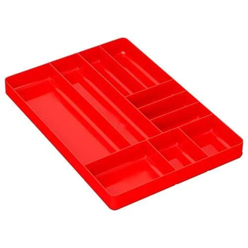 Ernst 5010 "The Tray Classic" 10-Compartment Tool Organizer RED
