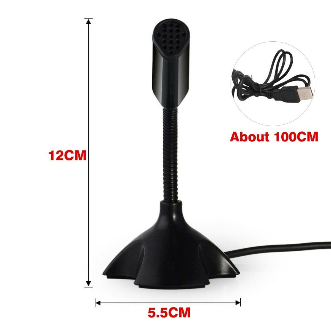 Plastic USB Mini Desktop Speech Microphone Stand For PC Laptop Computer Notebook