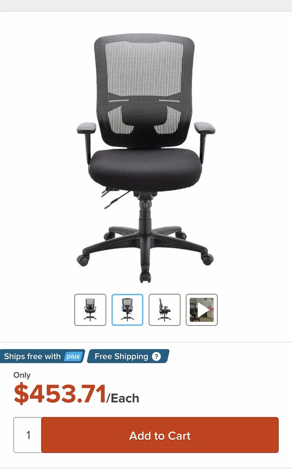 Eurotech MFST5400 Apollo II Series Black High Back Multi-Function Swivel Office