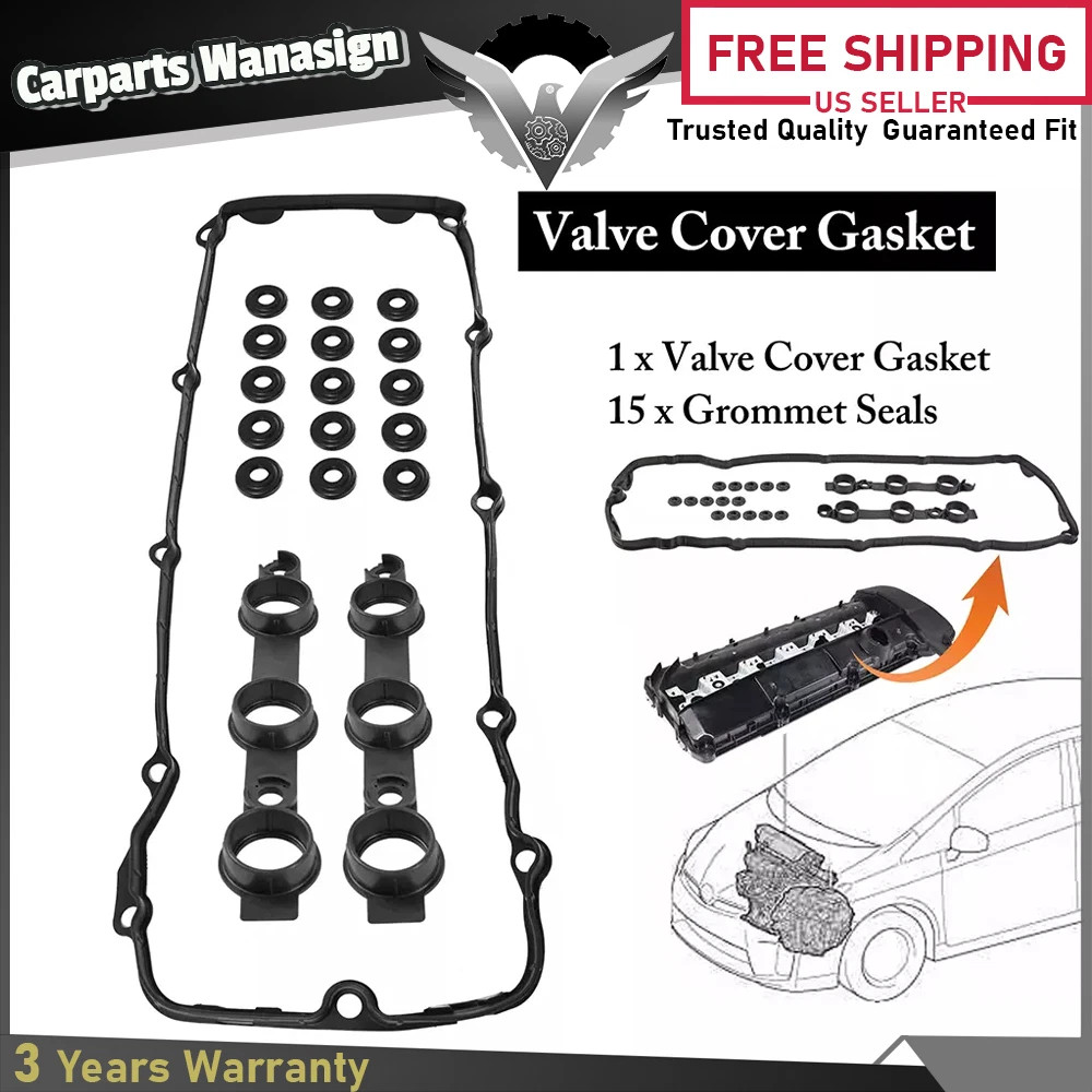 Valve Cover Gasket Set For 2002-2006 BMW 328I 323I 528I X3 X5 Z4 2.0L 2.5L 3.0L
