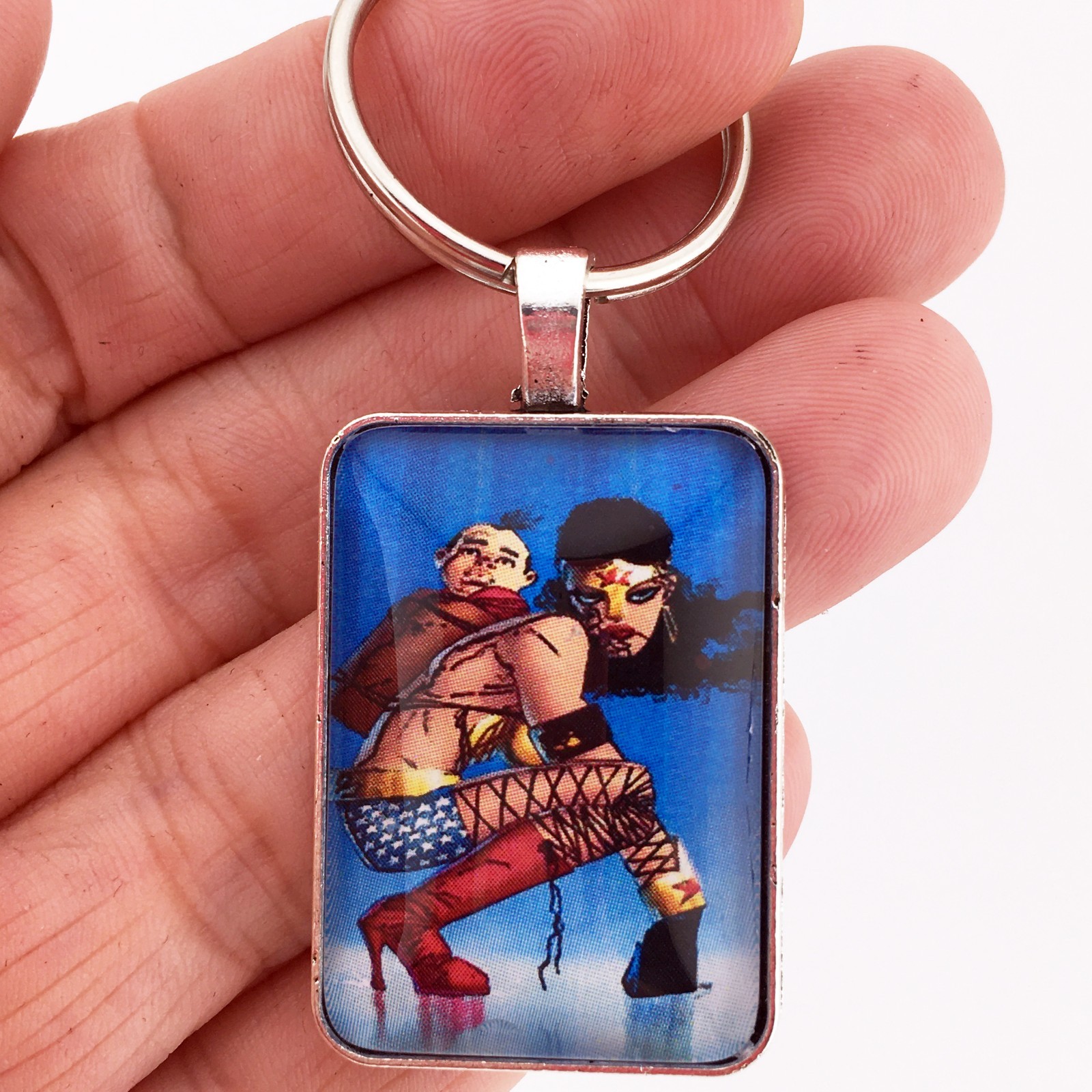 Dark Knight III Master Race 4 MX Frank Miller Wonder Woman Keychain or Necklace