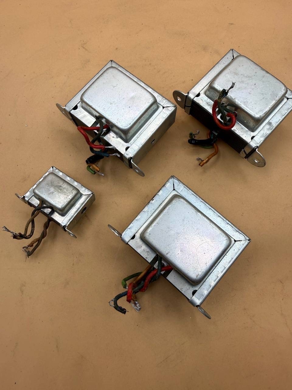 Vintage Tube Amplifier Power Transformers Lot 4 Radio Audio Parts - RE