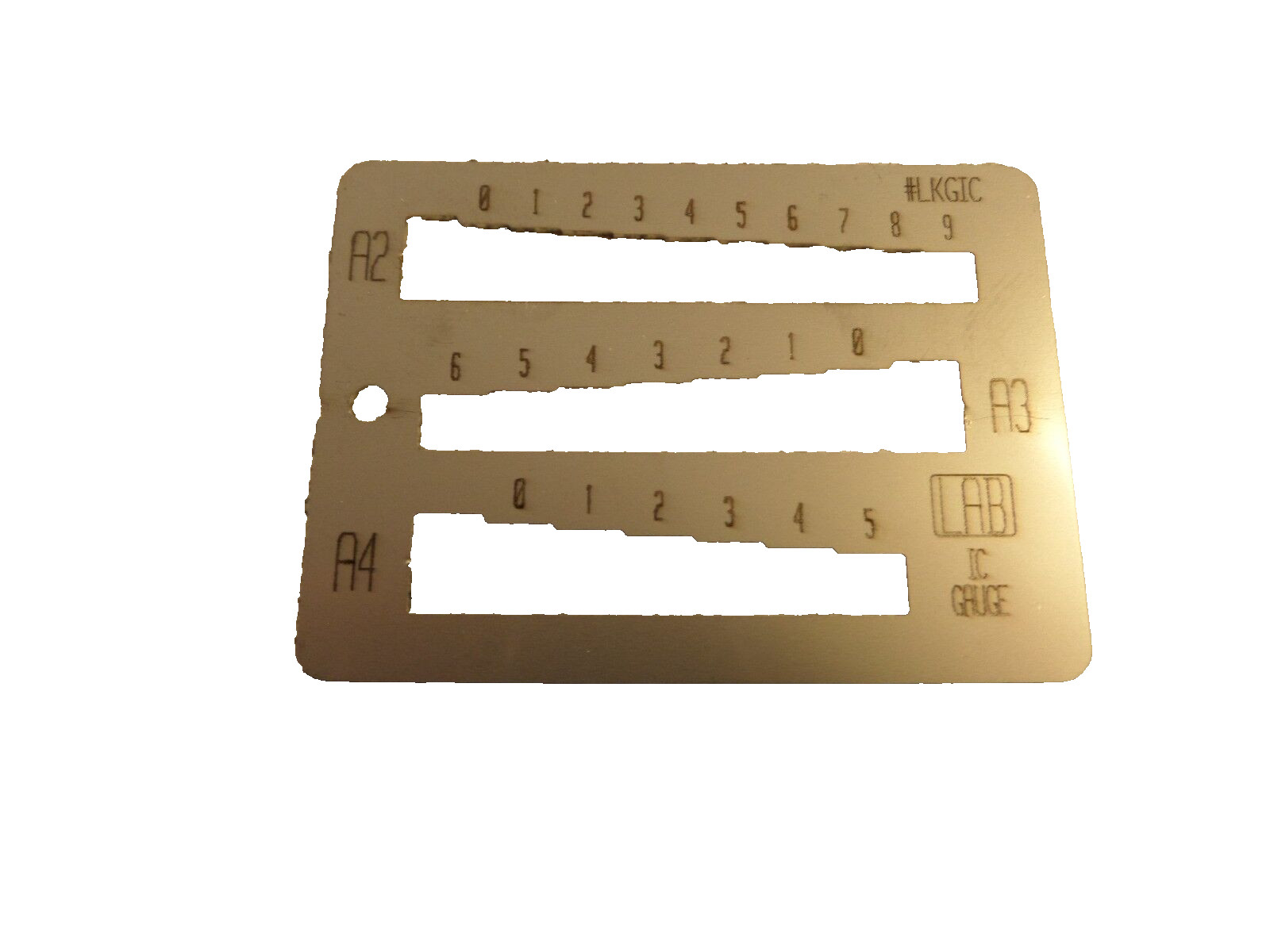 LAB LKGIC IC CORE KEY GAUGE/DECODER LOCK REKEYING TOOL