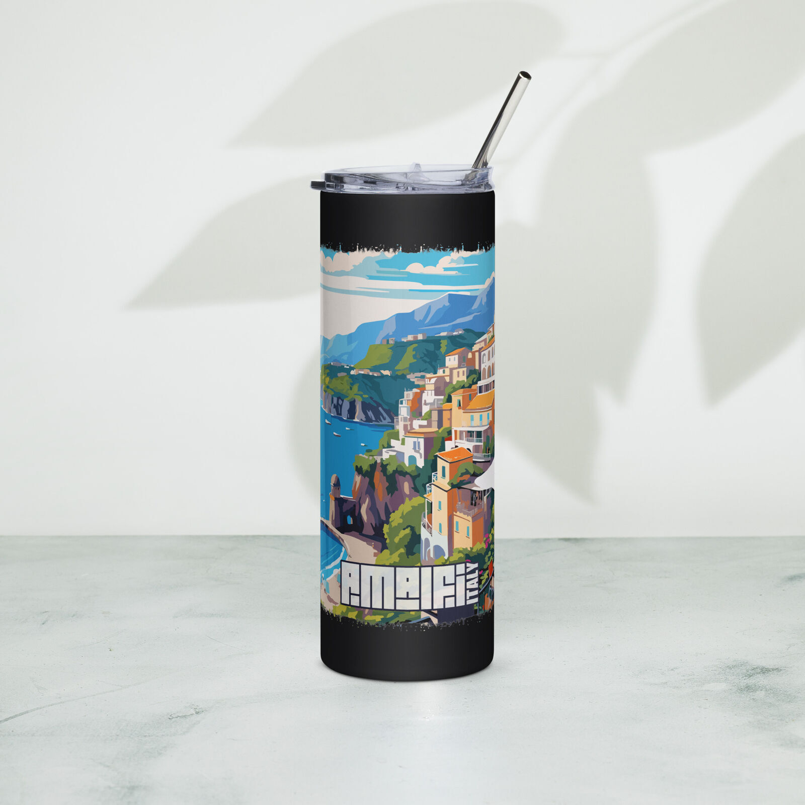 Amalfi Italy Tumbler | Skinny Tumblr (Steel)