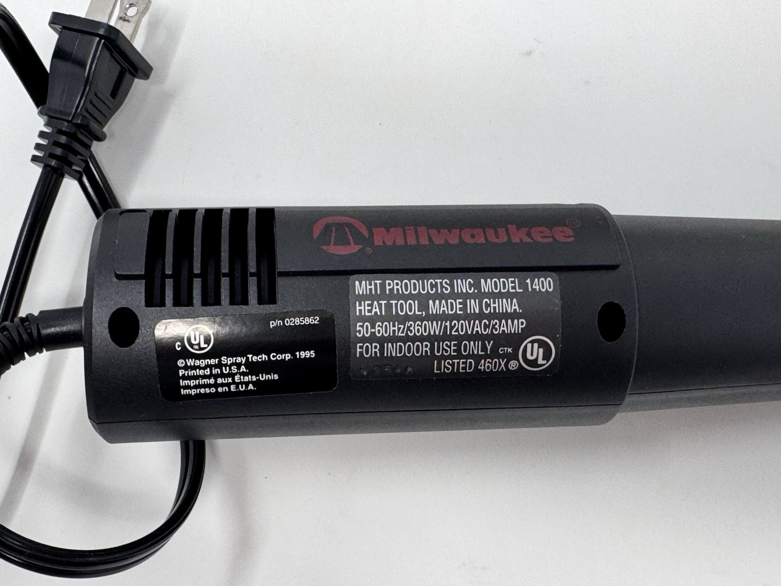 Milwaukee Precision Hot Tool Model 1400 Heat Tool 360W Box Manual