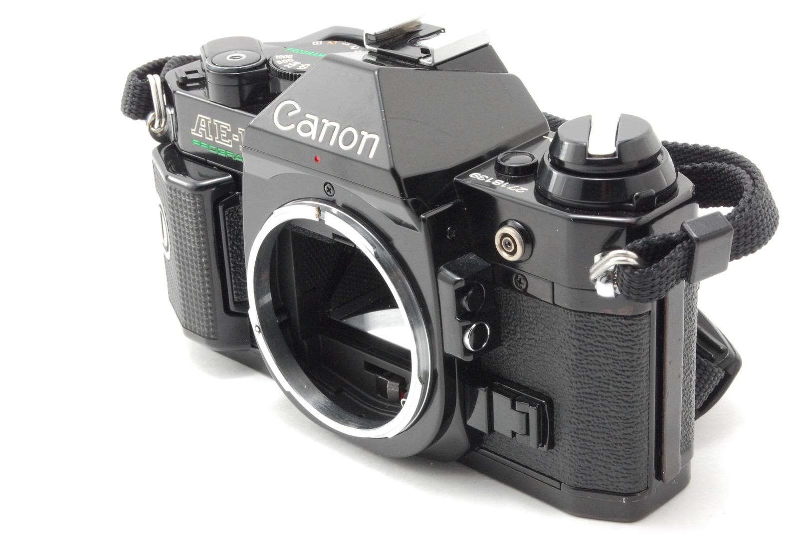 [ MINT w/Strap ] Canon AE-1 Program Film Camera New FD 50mm F1.8 Lens From JAPAN