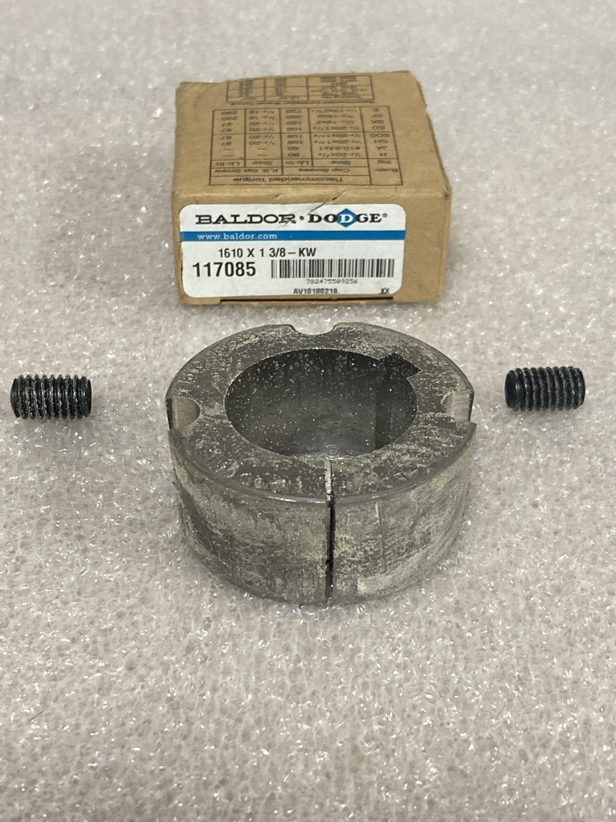 BALDOR DODGE 117085 1610 X 1-3/8" Keyway Taper Locking Bushing FREE SHIPPING