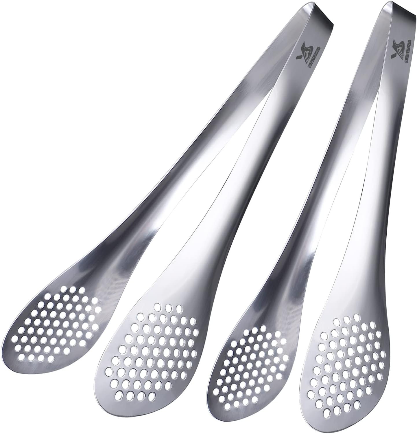 Pinzas para buffet de 9/11", juego de 2 pinzas de acero inoxidable para servir a