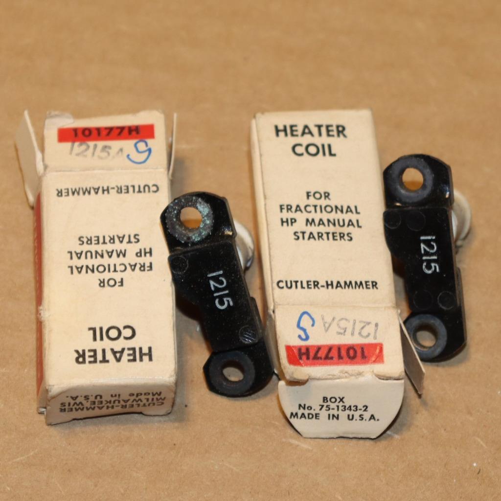 One Lot of 2 Cutler Hammer Eaton H1215A 1215 Heater Overload Elements