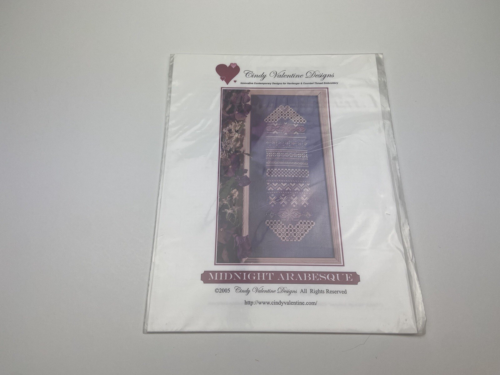 Cindy Valentine Designs Midnight Arabesque Hardanger Needlepoint Pattern 4P