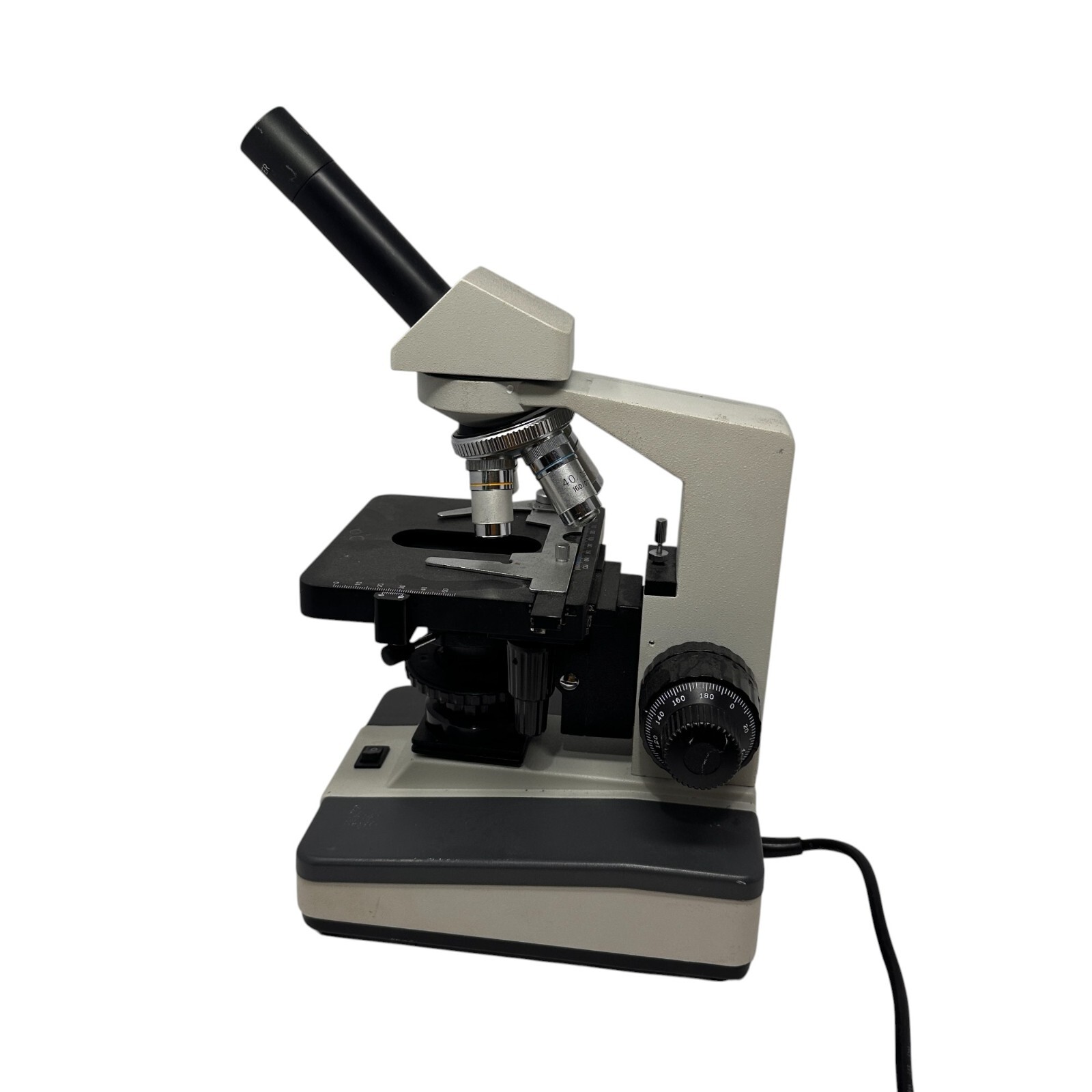 Ward's HVS-20 Monocular Compound Microscope 4 Objective Lenses Lab Scope