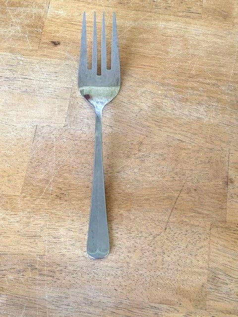 LARGE COLD MEAT SERVING FORK 9" Oneida Northland POST ROAD Stainless Steel VGUC