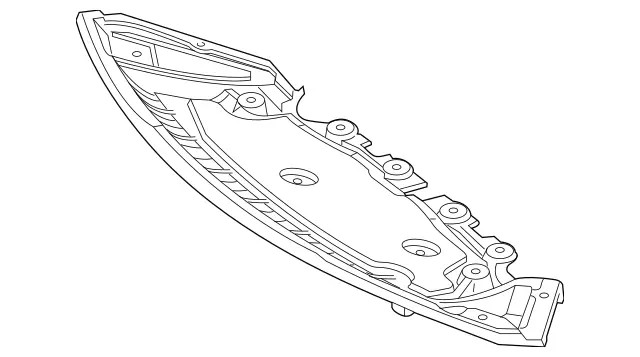 Genuine Mercedes-Benz Radiator Support Splash Shield 253-520-07-00