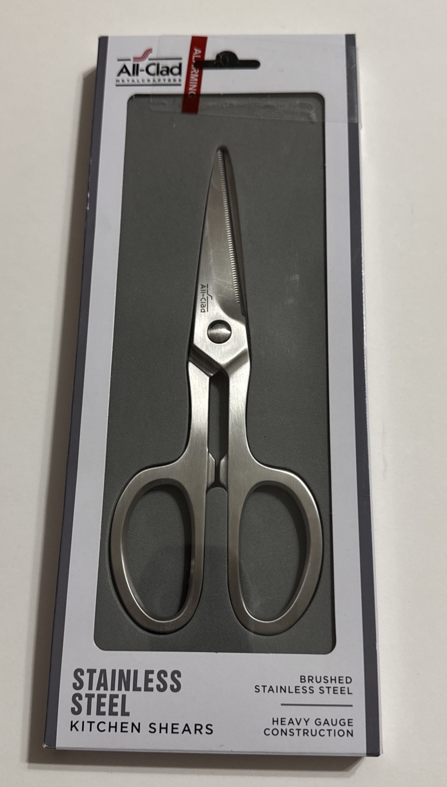 All-Clad Stainless Steel Kitchen Shears Heavy-Duty Design Brand New In Box
