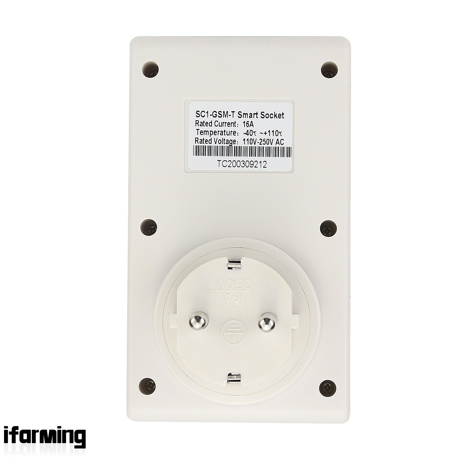 SC1-GSM GSM Smart Switch Socket Cellphone Remote Control German Standard 16A IF