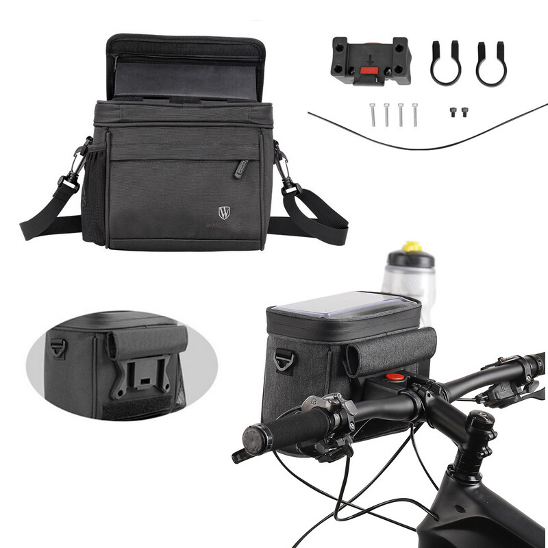 Bike Bicycle Front Hanging Storage Bag Cycling Outdoor Head Pouch Quick Release
