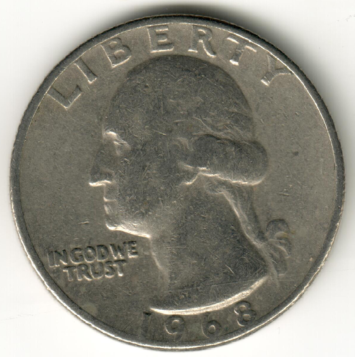 USA - 1968P - Washington ¼ $ - Heraldic Eagle - Low Mintage - #16621