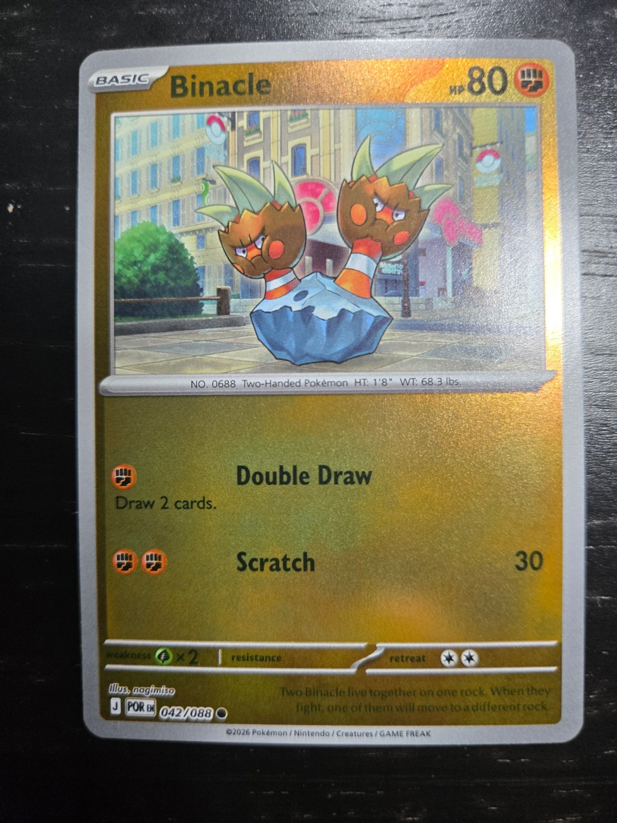 Binacle Reverse Holo Common ME03: Perfect Order 042/088 NM