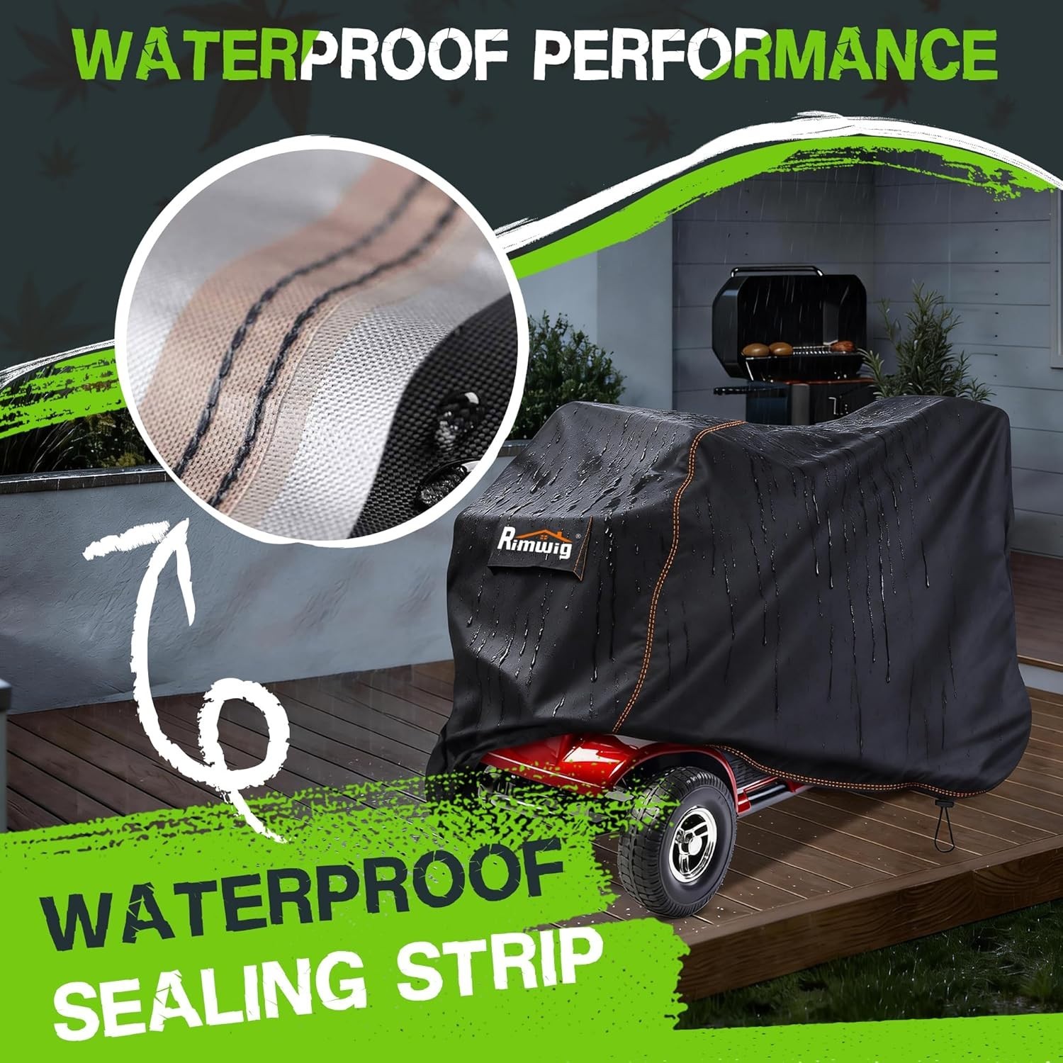 Secure Fit Mobility Scooter Cover with Drawstring